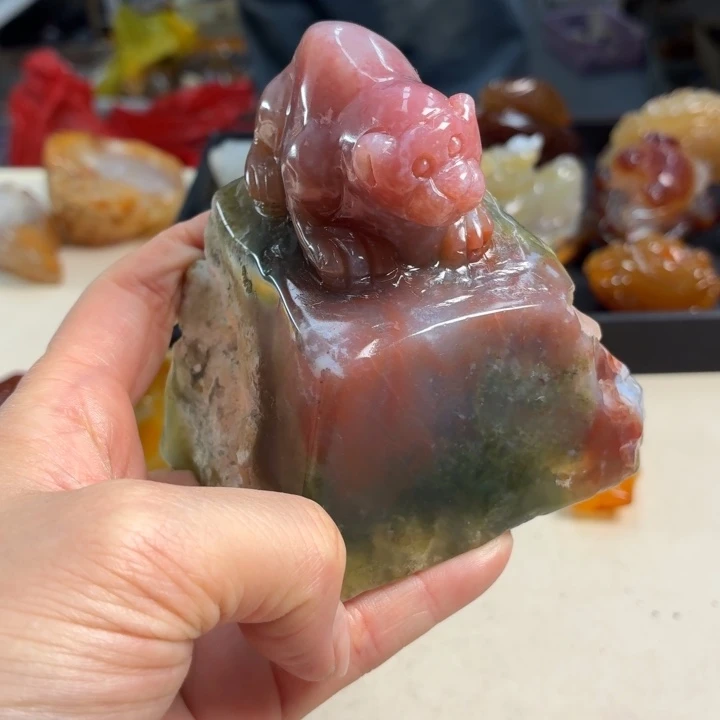 玛瑙/玉髓未镶嵌吊坠(不含链)