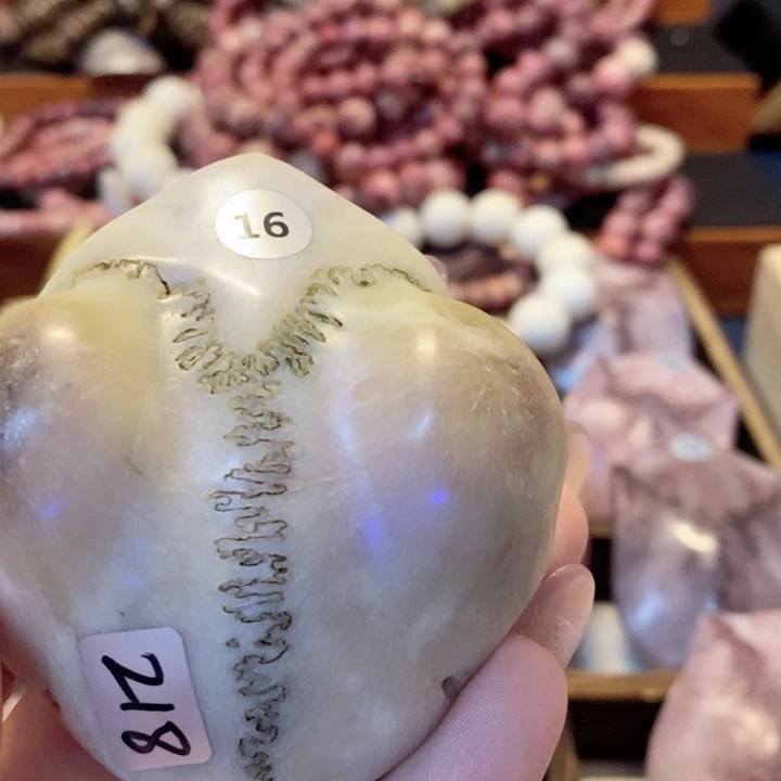 鹿骨把件美****】鹿三界白色手把件好玩