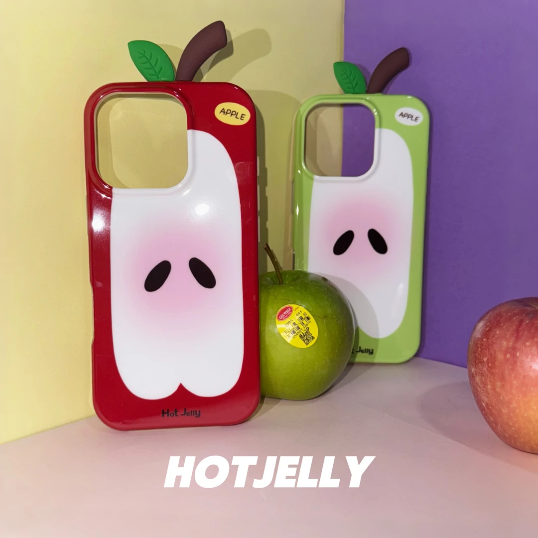 hotjelly原创设计《苹果乐园》小众立体苹果imd全包手机壳
