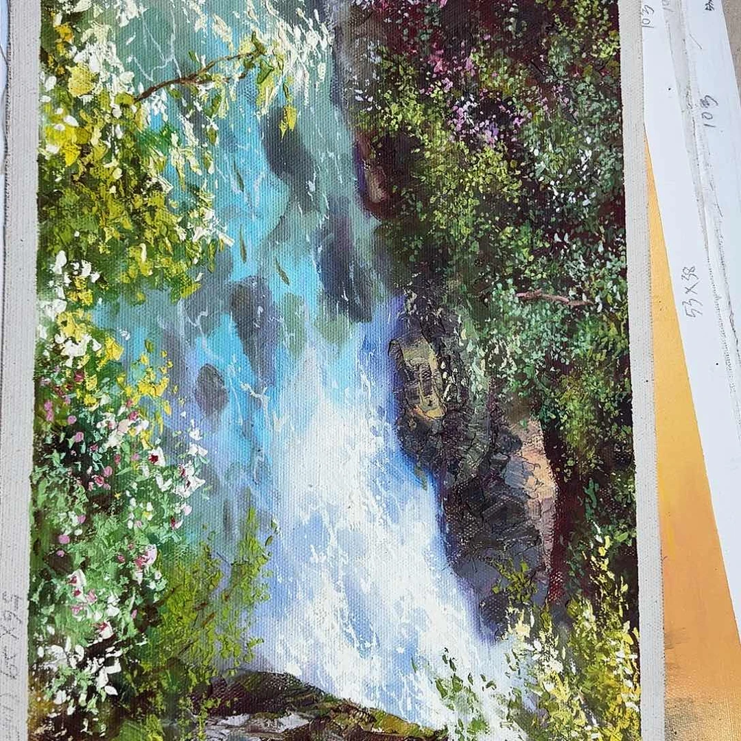 油画朝鲜艺术家一级画家