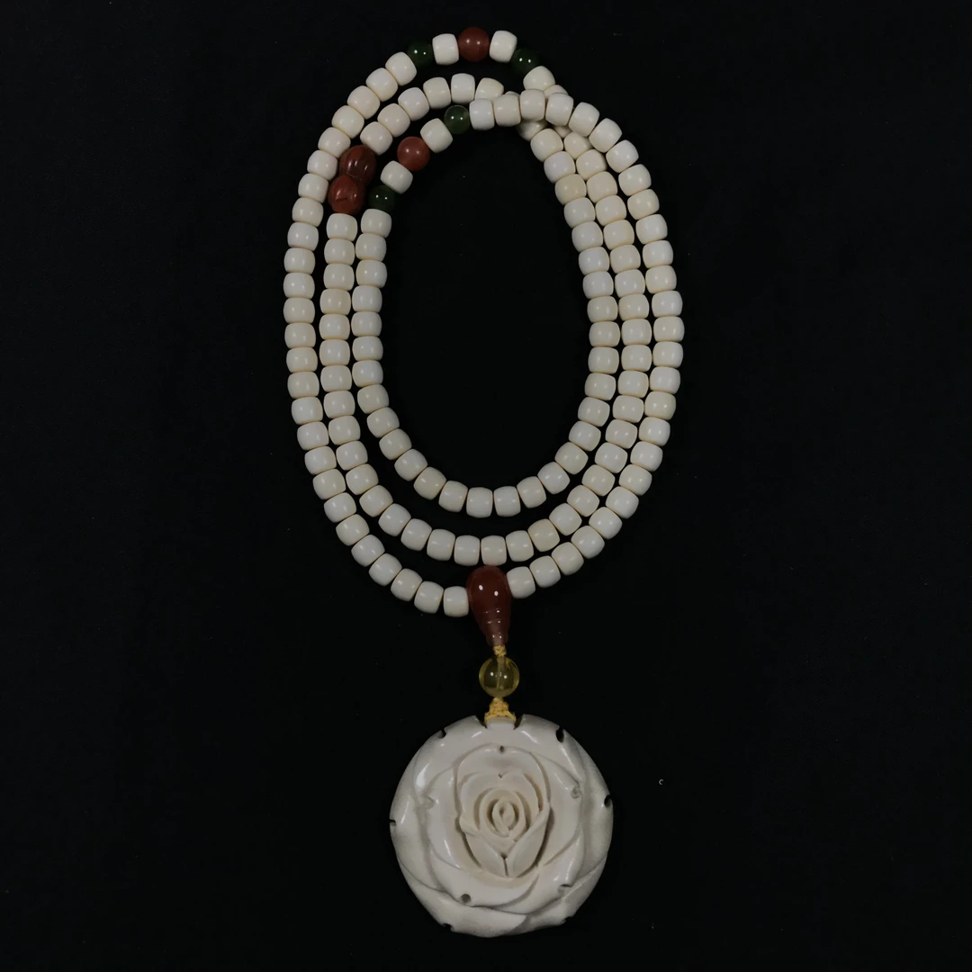 PQ060 只做天然猛犸牙 毛衣链套装