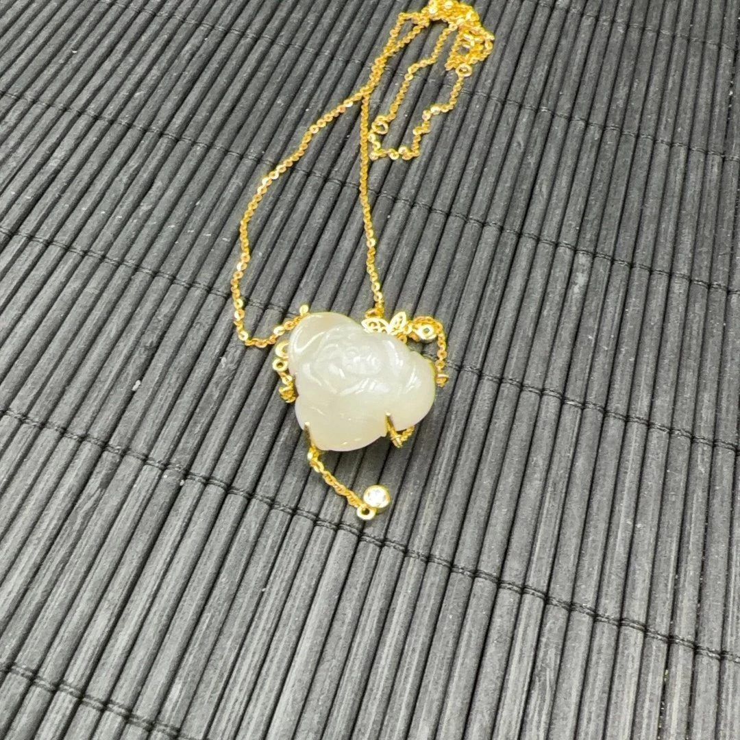 BY0927FZJT标095 北玉精选 和田玉挂件 多样性发货