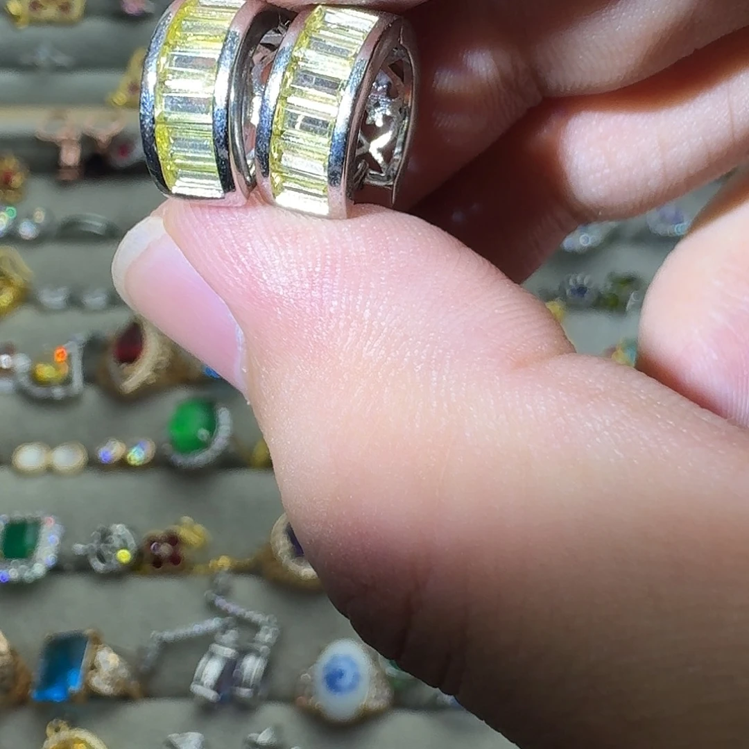 银S925镶嵌水晶戒指