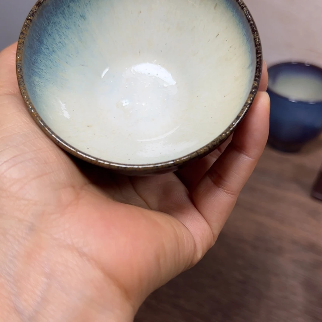 茶杯紫砂如*观宜均小杯一对价