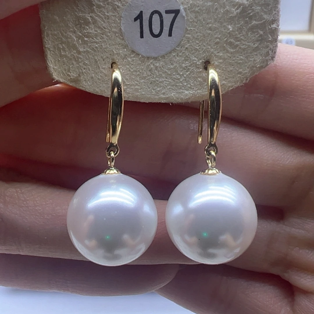 银S925镶嵌淡水珍珠耳饰
