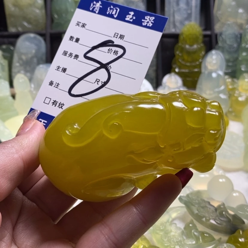 【闪购商品】蛇纹石玉手把件合金我****?