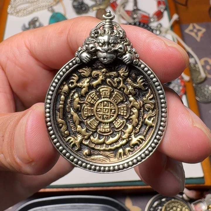铜铁合金类铜菩提吊坠项链锁骨