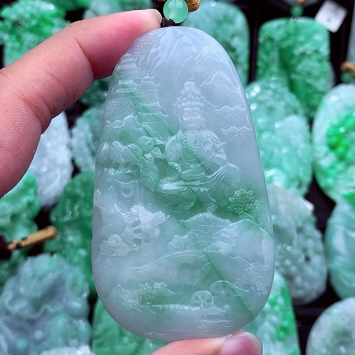 翡翠未镶嵌吊坠(不含链)