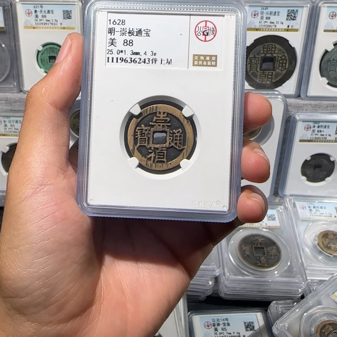 铜传世。崇祯通宝 京版大样 保真包老。