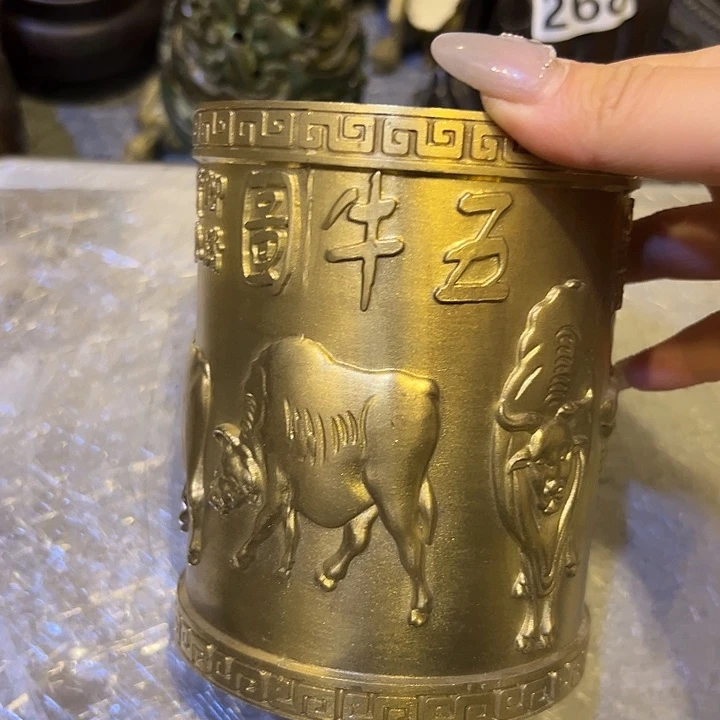黄铜摆件，文房工艺品摆件
