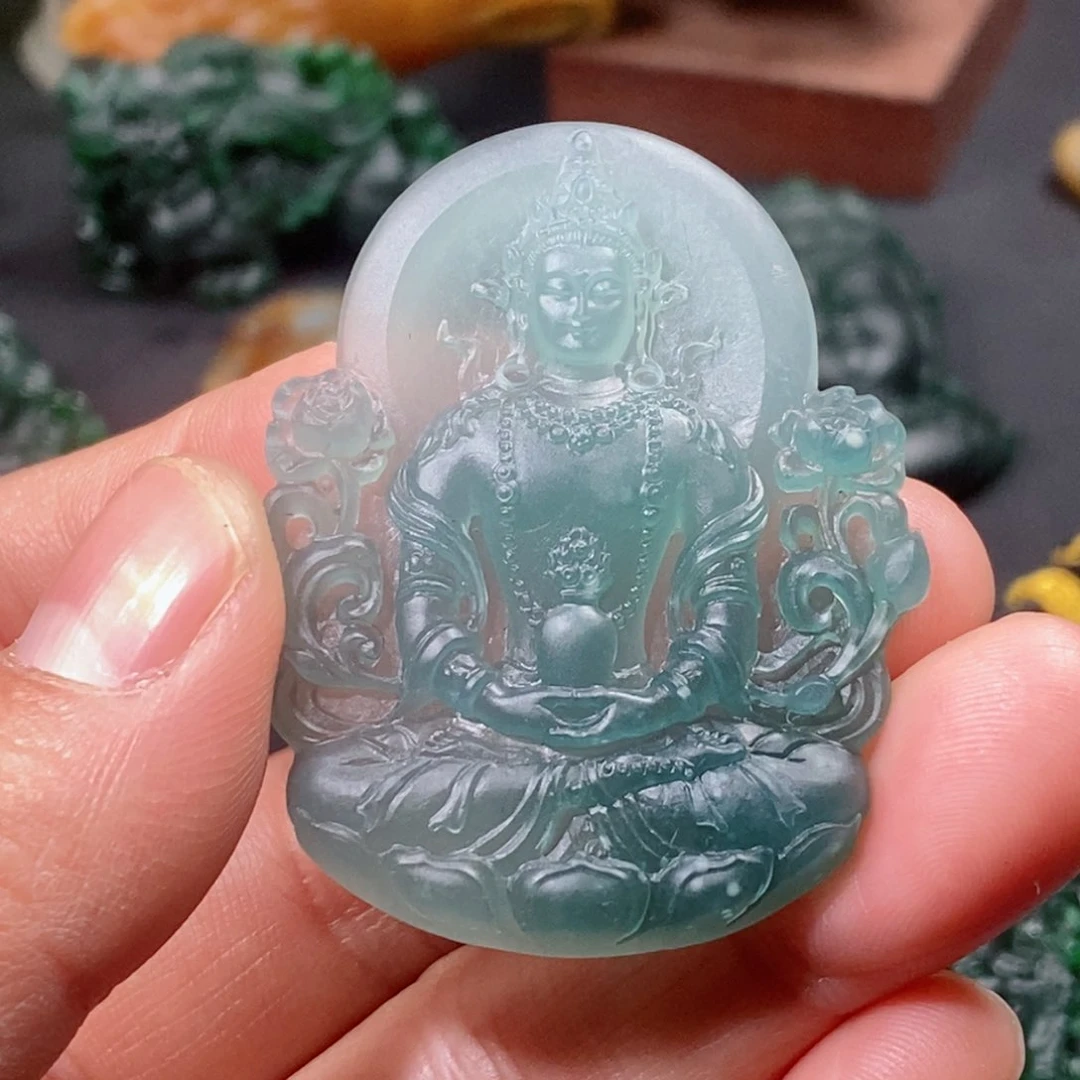 定制翡翠未镶嵌翡翠吊坠x