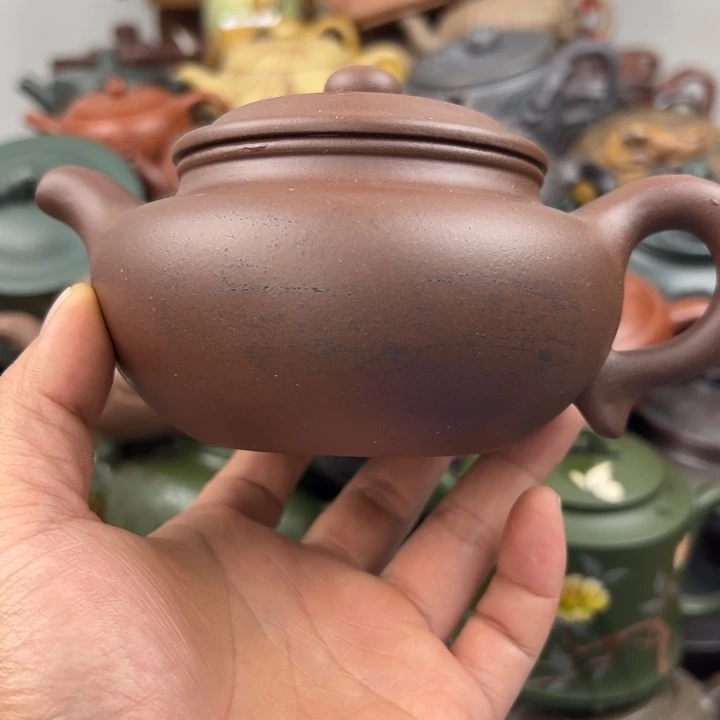 茶壶紫砂紫砂壶花泥铁质