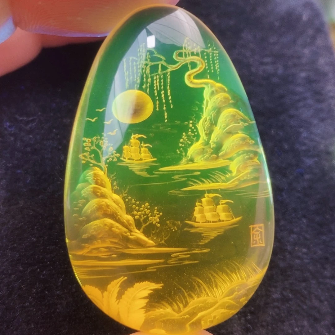 【闪购商品】金珀吊坠(不含链)未镶嵌