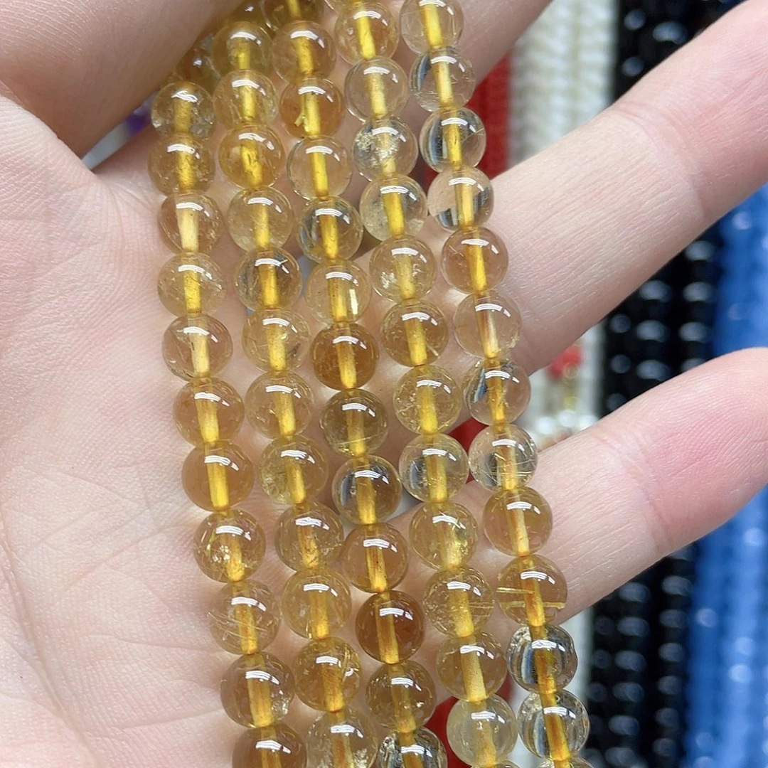 玛瑙/玉髓合金珠宝半成品6mm一条