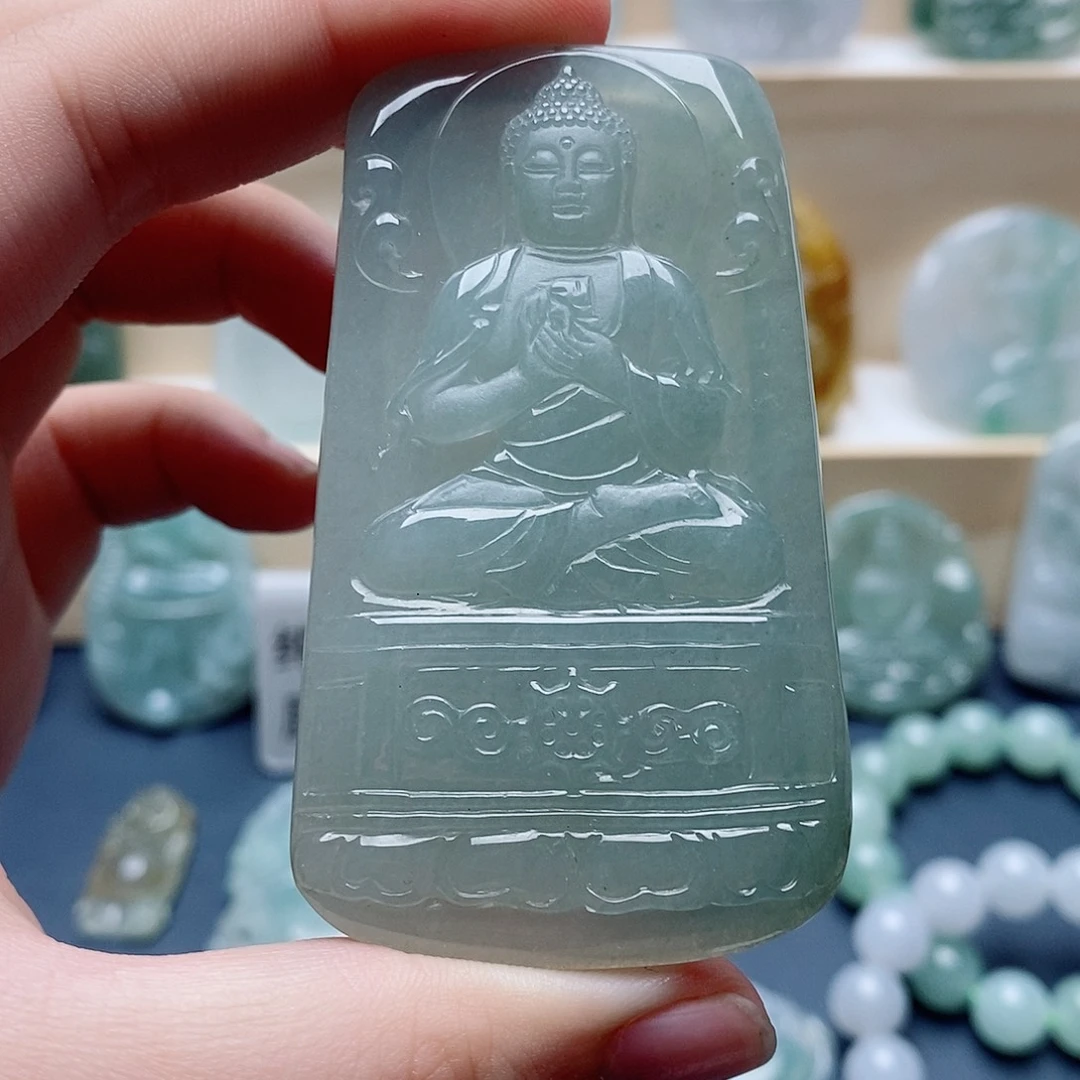 吊坠(不含链)未镶嵌翡翠大日如来