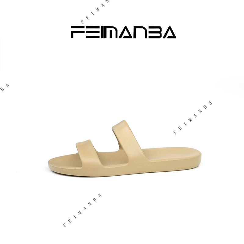 FEIMANBA 极简风双带橡胶拖鞋