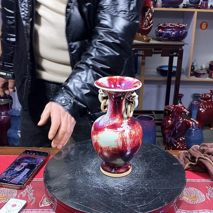 瓶中国神垕精品钧瓷