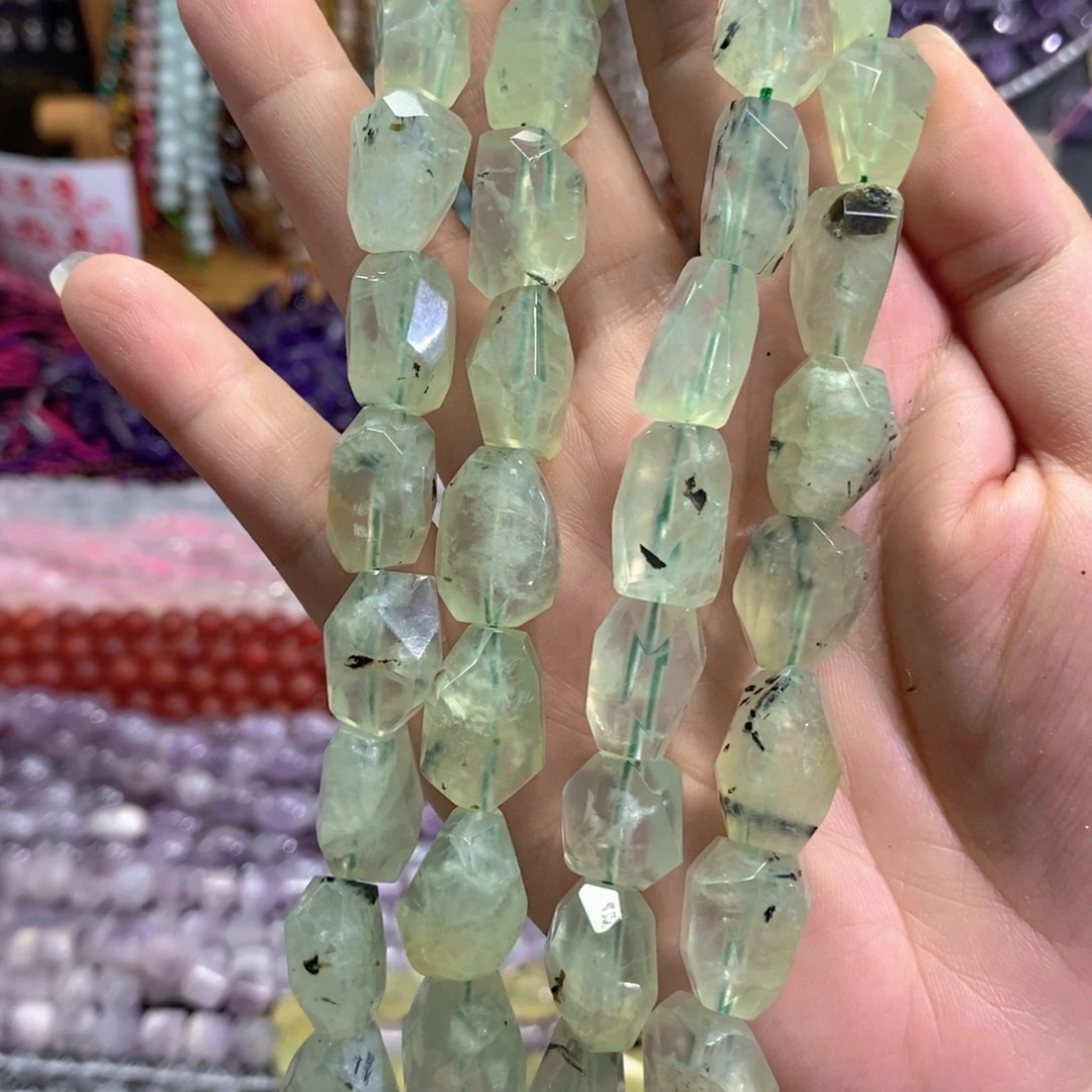 未镶嵌玛瑙/玉髓珠宝半成品葡萄水晶一条卡13*17mm