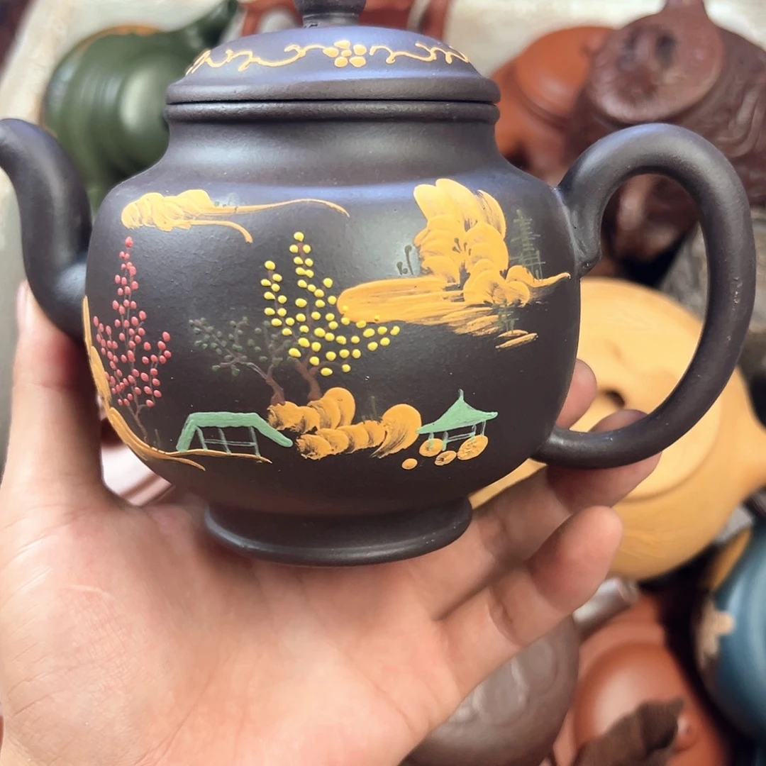 茶壶紫砂宜兴原矿紫砂壶500毫升容量