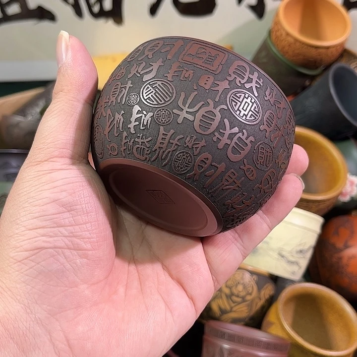 茶杯紫砂全手工紫砂主人杯