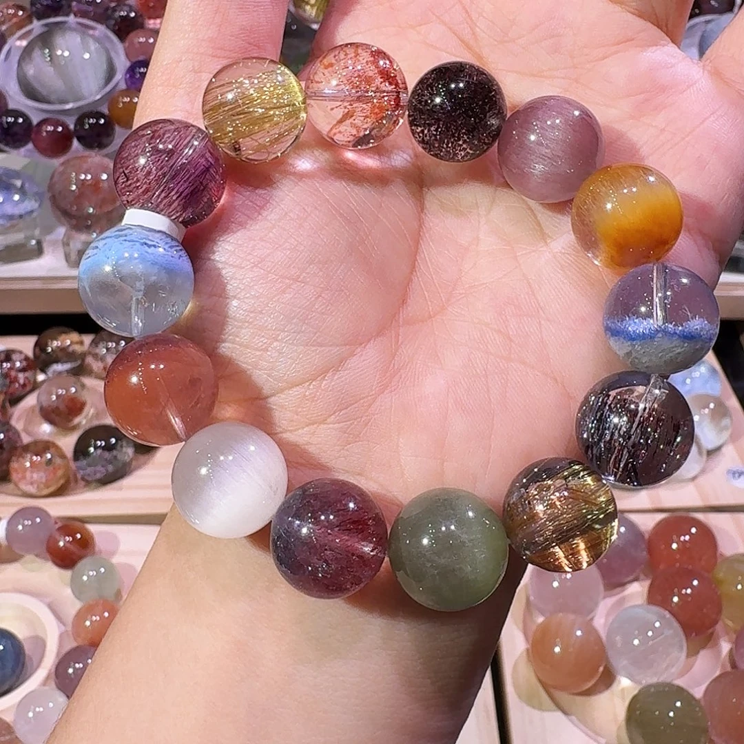 未镶嵌手链水晶天然水晶多宝手串