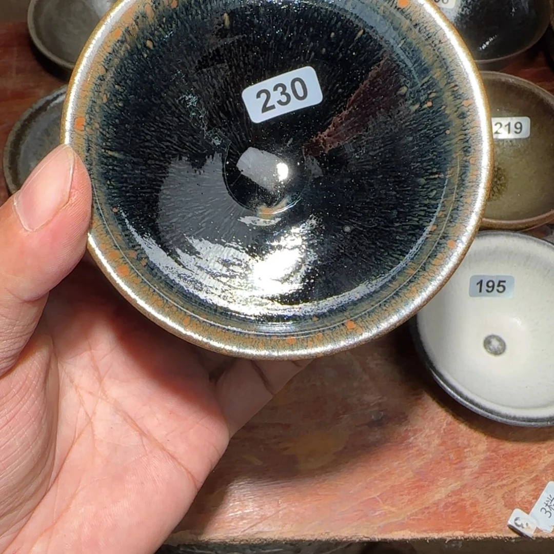 茶盏焦源柴烧自然还原230