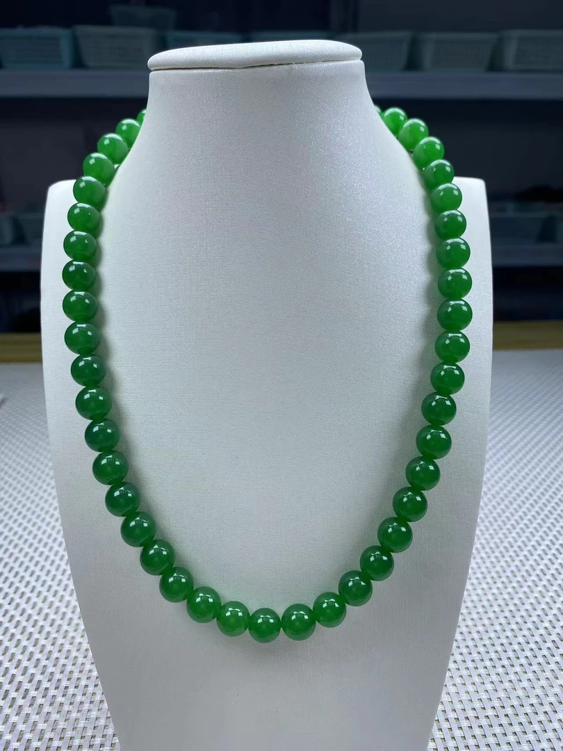 F229阳绿10mm项链经典精品时尚气质百搭情侣多样性发一