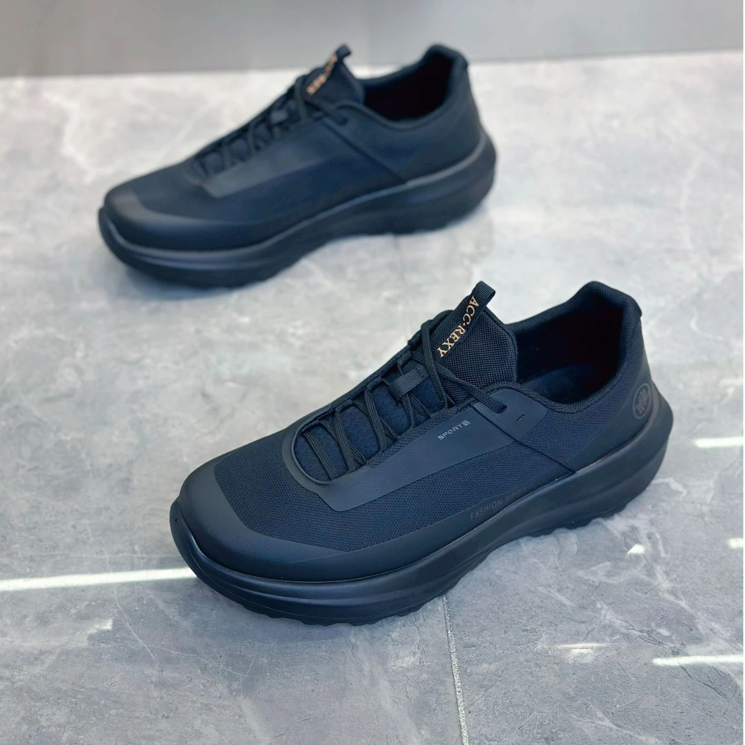 新款休闲鞋时尚百搭潮流鸟家同款透气软底黑色通勤健步户外运动鞋