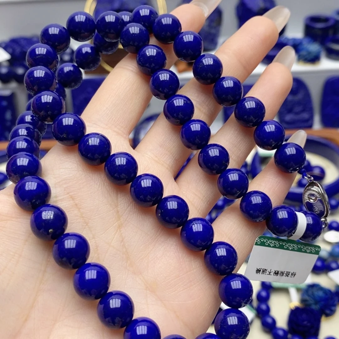 青金石未镶嵌颈饰9.8mm