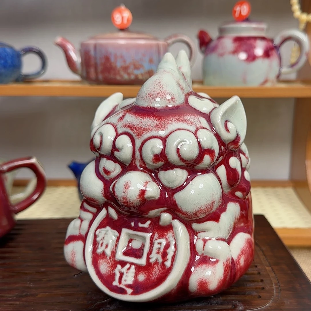 微瑕钧瓷茶宠摆件