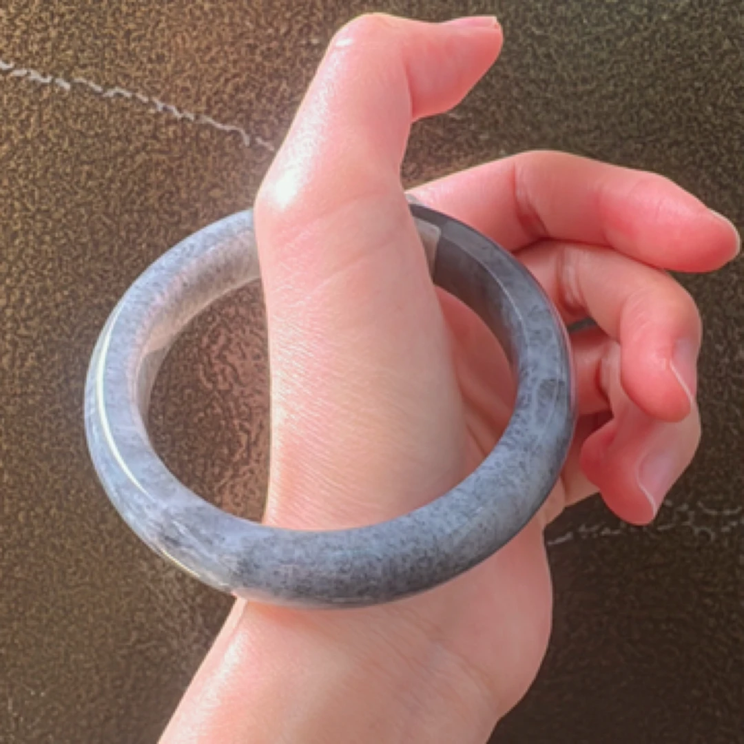 【和田玉青花手镯】色彩典雅国风58.3