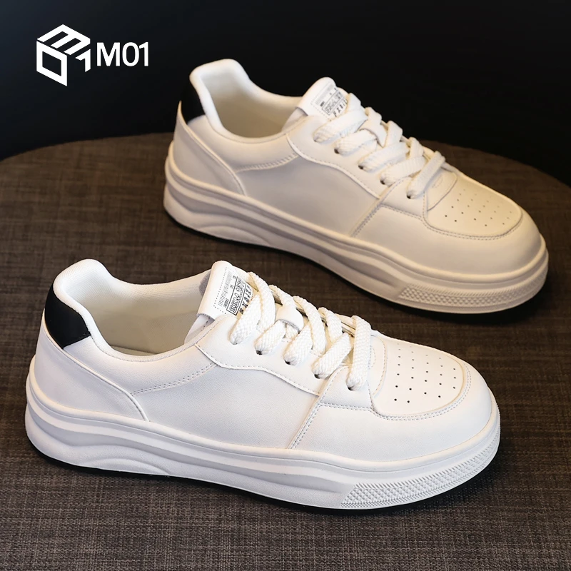 M01小白鞋女2025年春季新款鞋子女百搭爆款平底单鞋运动休闲板鞋