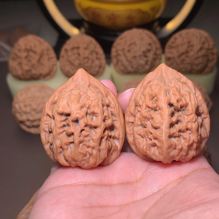 梦***想文玩核桃把件凤凰台微瑕