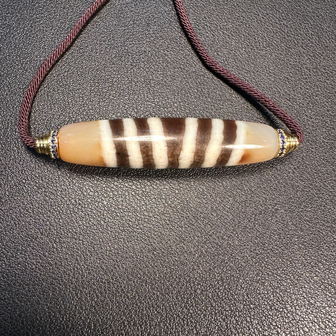 20世纪玛瑙多线 珠珠挂件 14.2x57.8mm333-970