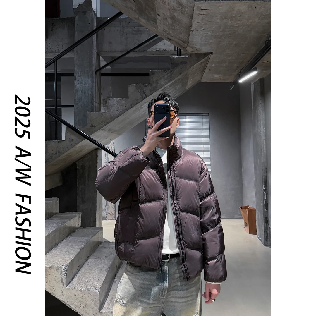 【叶继枫】25 A/W 90%白鸭绒面包服立领短款三防泡芙羽绒服冬季外套