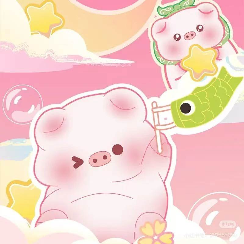 2 潮玩盲盒宝运猪猪-祈福物语萌粒