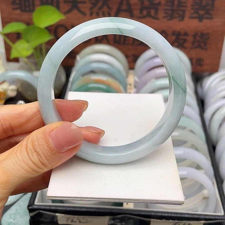 未镶嵌手镯翡翠59正圈