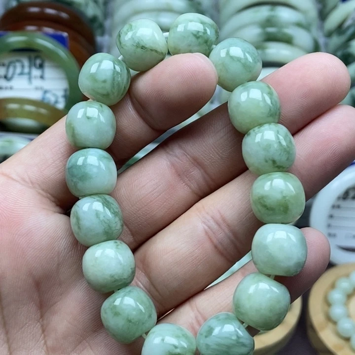 蛇纹石玉未镶嵌手链