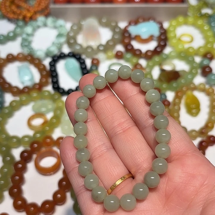 蛇纹石玉未镶嵌手串