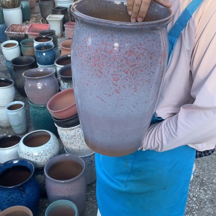 紫砂花盆口20高33正品正品