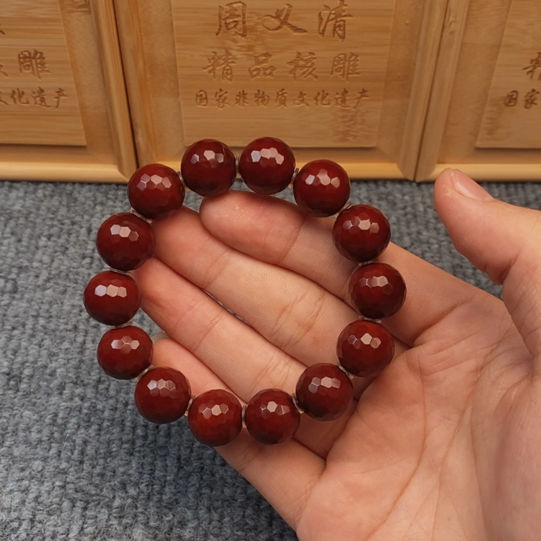 手串橄榄核钻面光柱