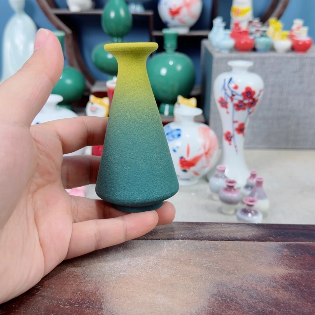 陶瓷手工小花器摆件