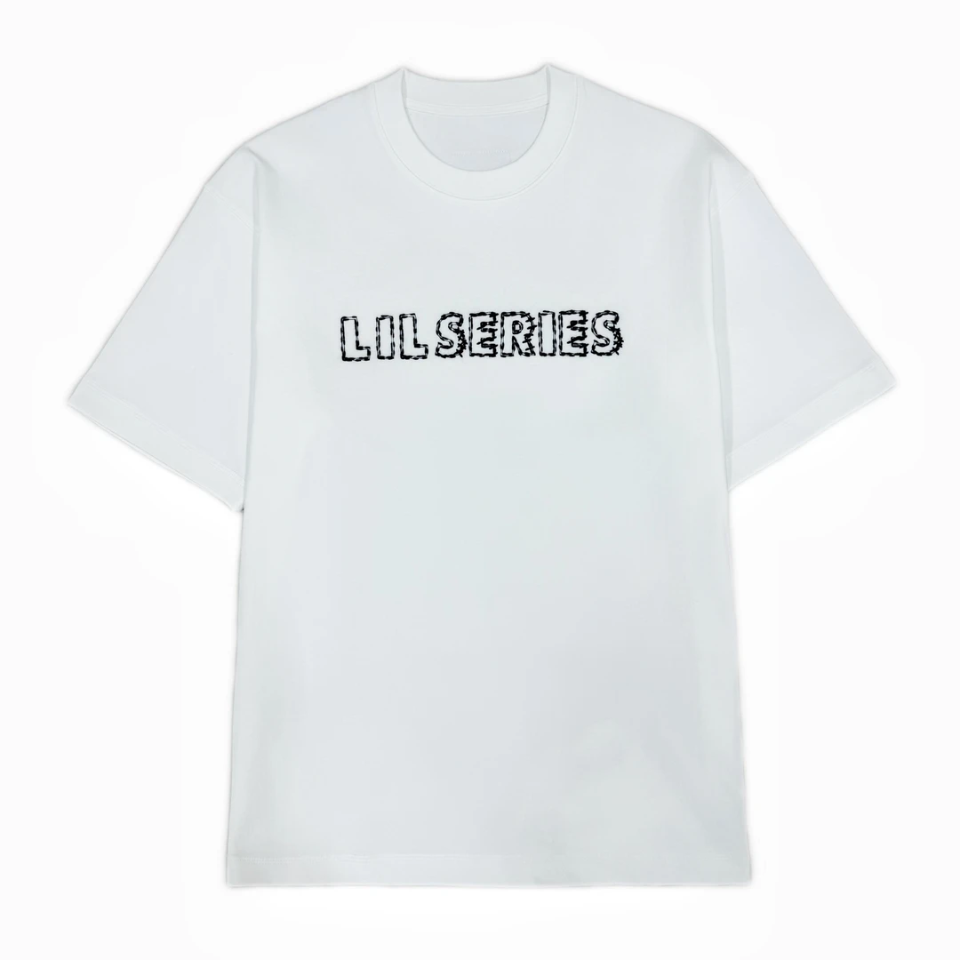 JL sander微阔时尚重磅字母绣花短袖T恤