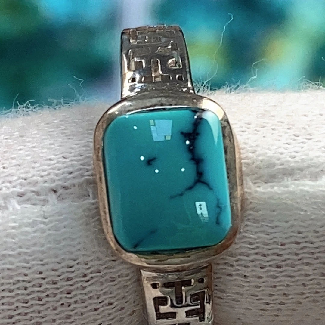 绿松石银S925镶嵌配饰