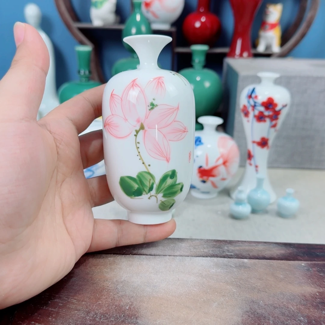 陶瓷手工小花器摆件