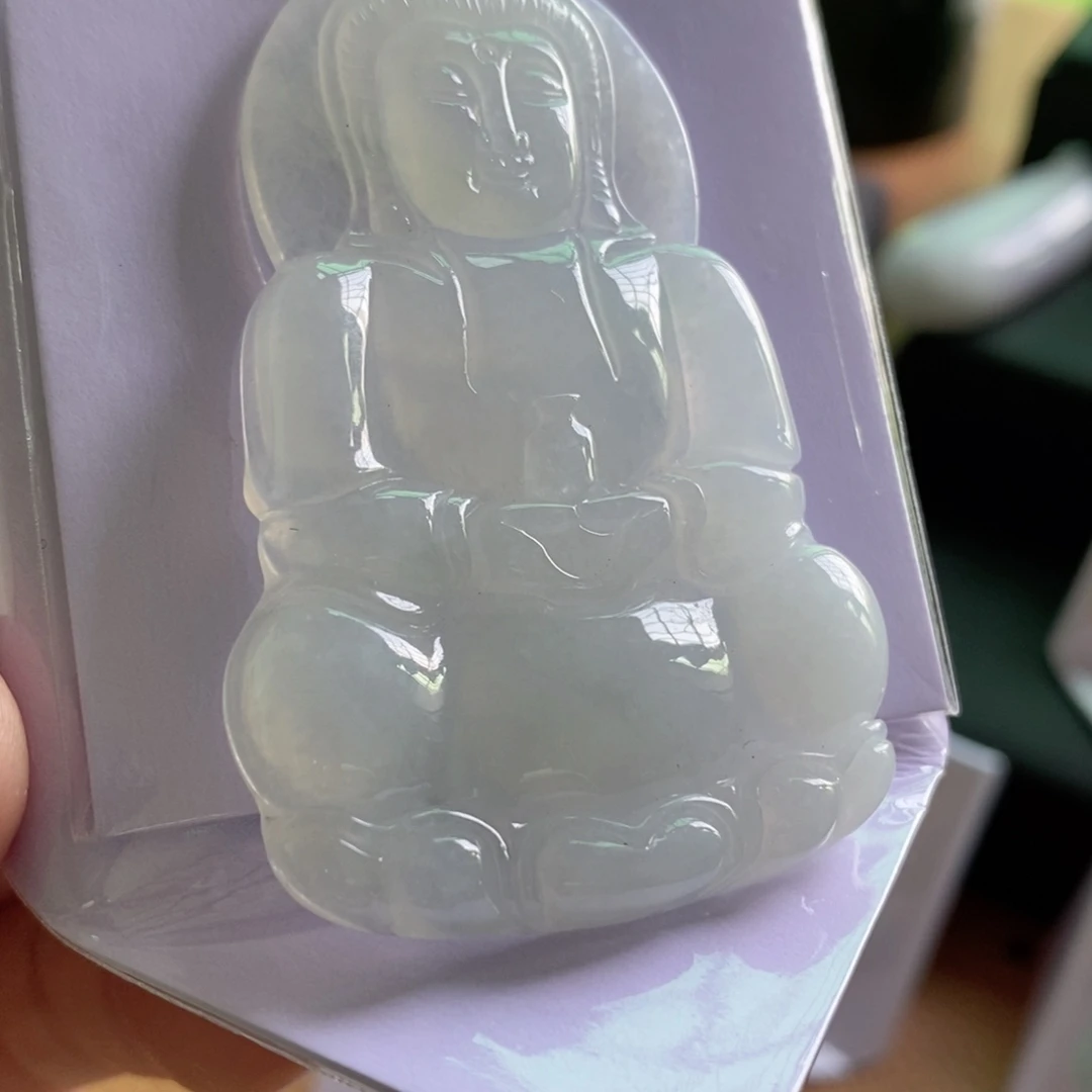 翡翠未镶嵌颈饰大观音