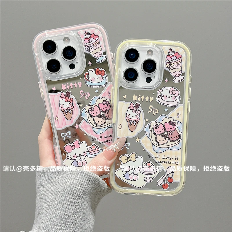 炫彩镜面适用苹果17/iPhone/华为荣耀/OPPO/小米手机壳pura70爆款