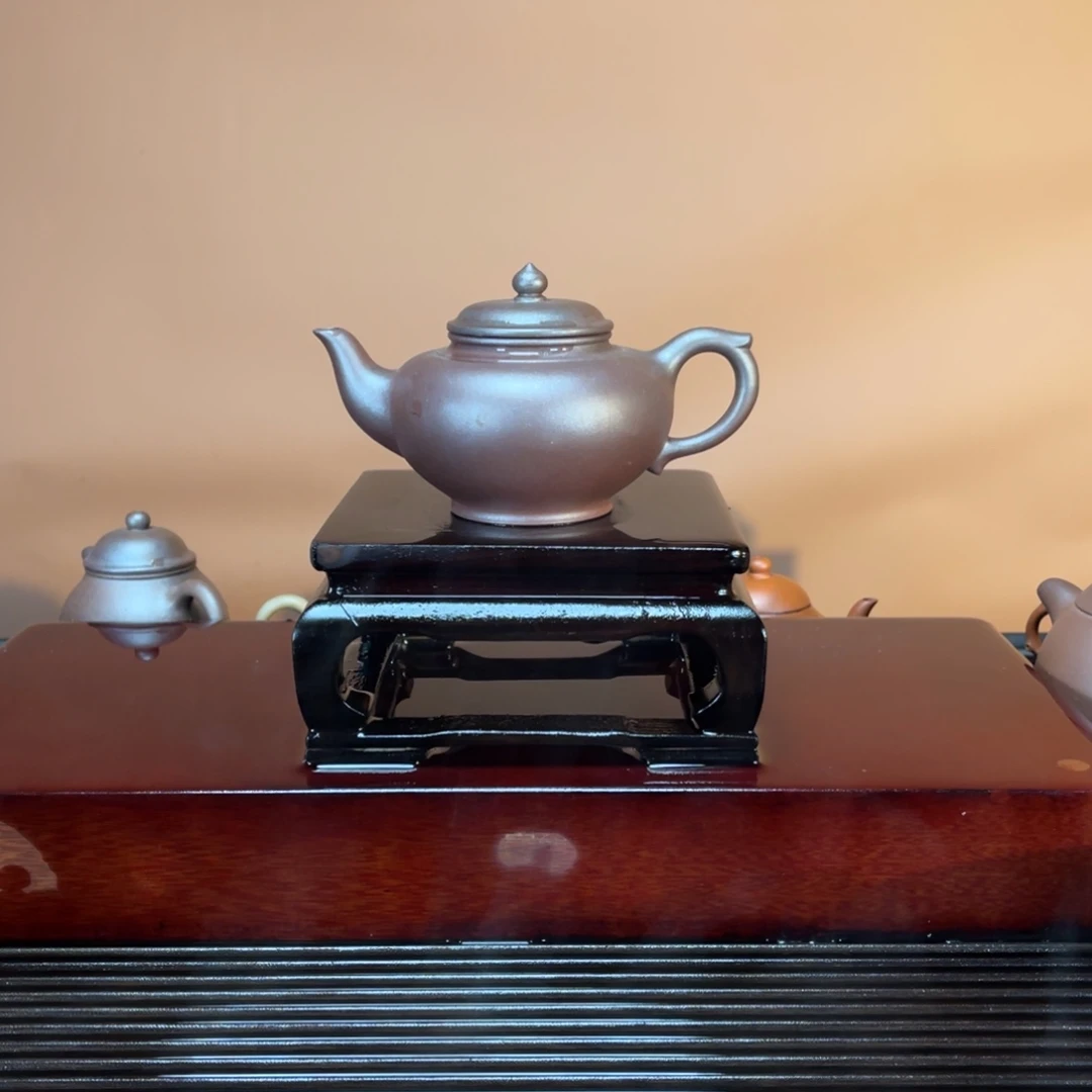 茶壶紫砂高端230cc紫泥笑英