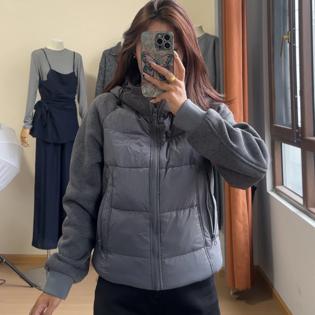 正常短款连帽外套男女同款