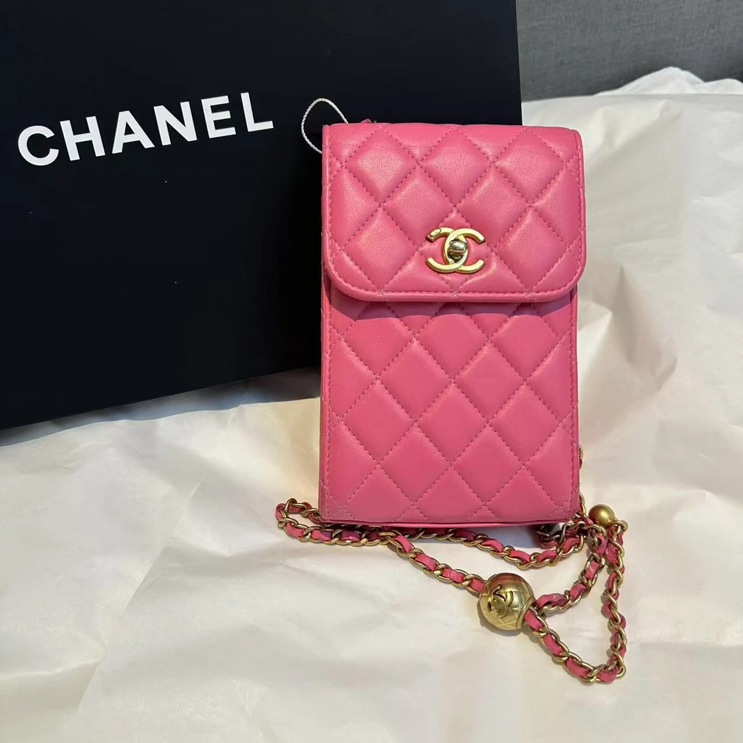 95新 Chanel/香奈儿 多多奢品/香奈儿金球手机斜挎包/98新包展